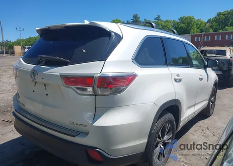 2016 Toyota Highlander Xle V6 from USA, damaged, VIN 5TDJKRFH3GS317584